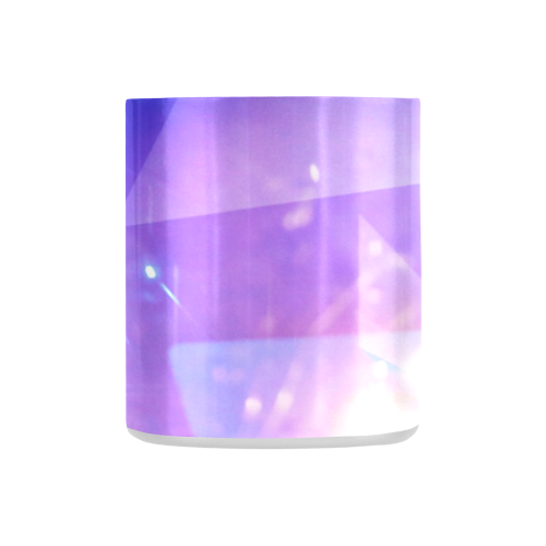 Purple Abstract Triangles Classic Insulated Mug(10.3OZ)