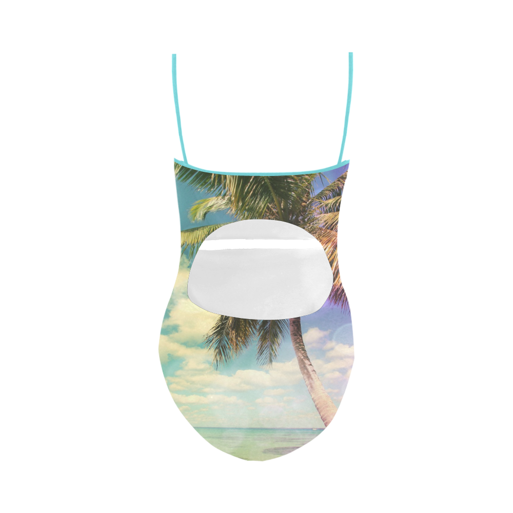 Prismatic Palm Strap Swimsuit ( Model S05)