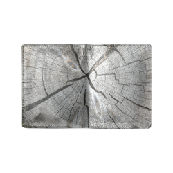 Dried Tree Stump Men's Leather Wallet (Model 1612)