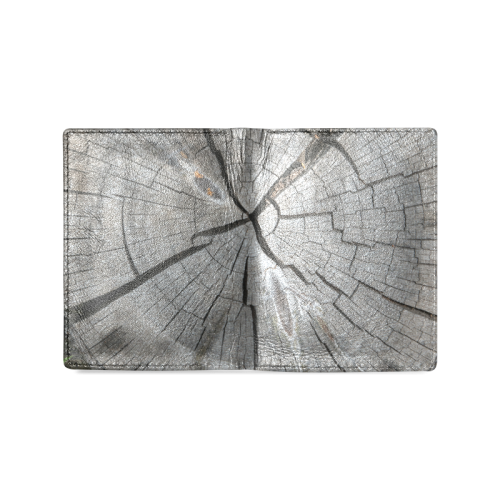 Dried Tree Stump Men's Leather Wallet (Model 1612)