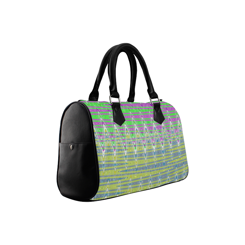 Colorful Waves Boston Handbag (Model 1621)