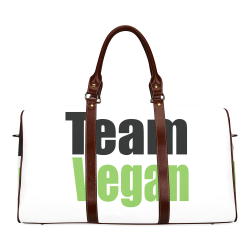 Team Vegan Waterproof Travel Bag/Small (Model 1639)