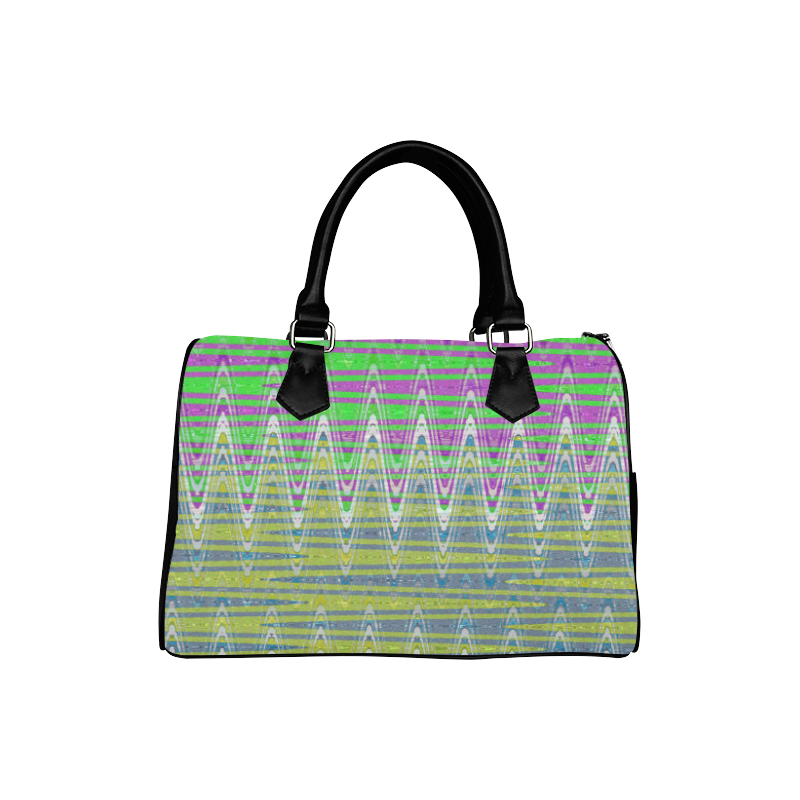 Colorful Waves Boston Handbag (Model 1621)