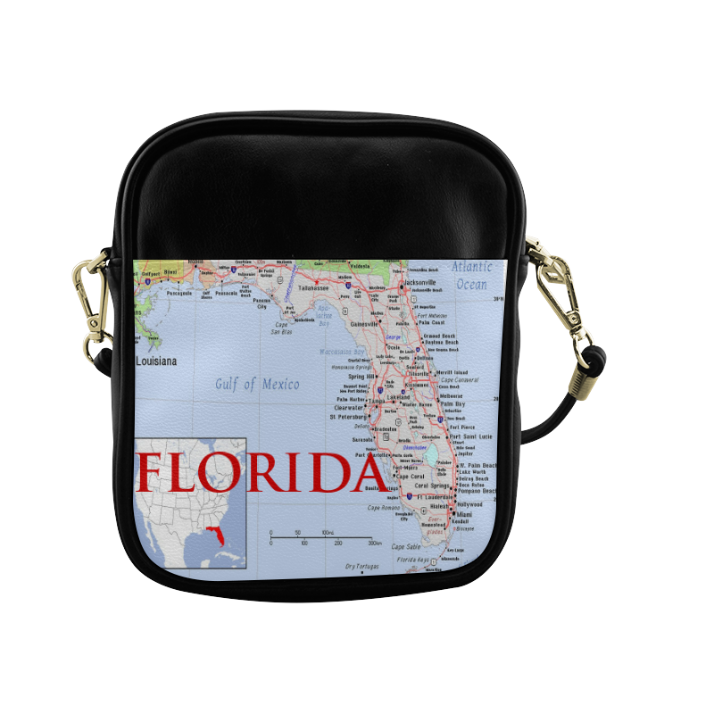 Florida modern Map Sling Bag (Model 1627)