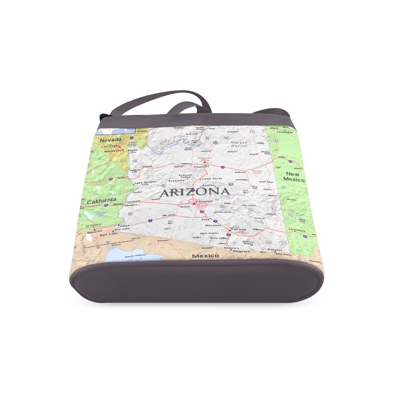 Arizona State Modern Map Crossbody Bags (Model 1613)