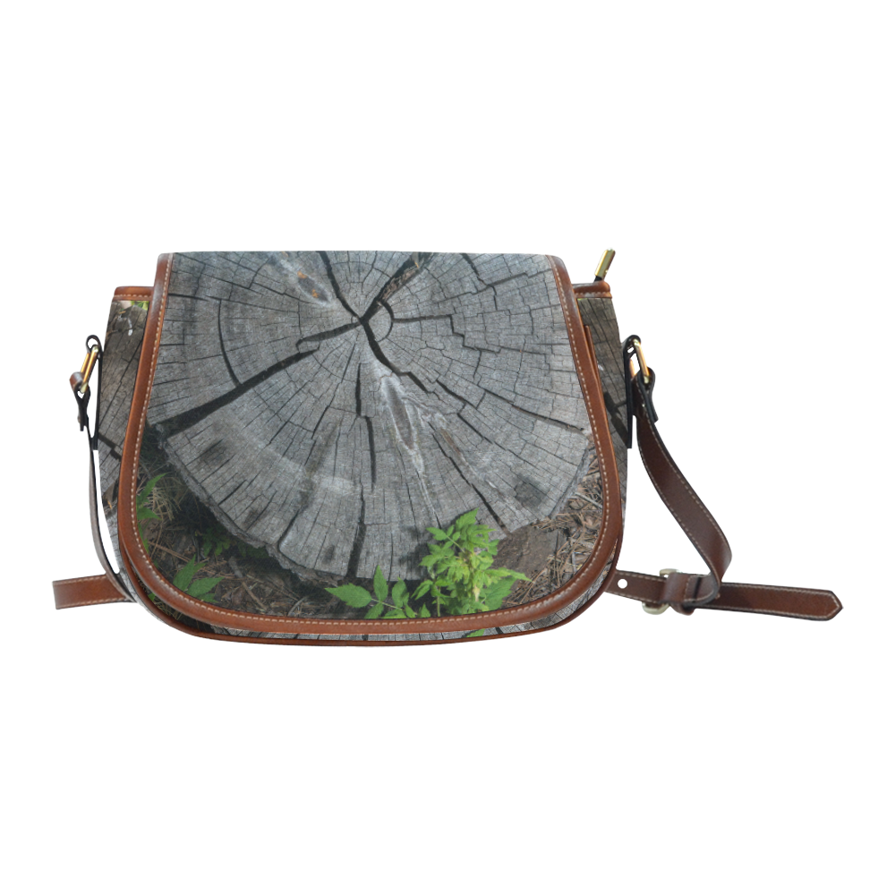 Dried Tree Stump Saddle Bag/Large (Model 1649)