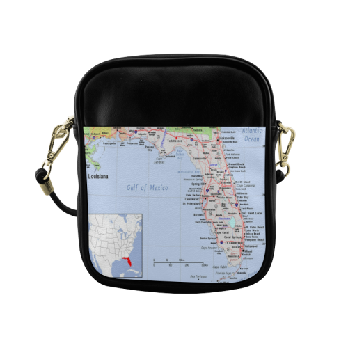 Florida modern Map Sling Bag (Model 1627)