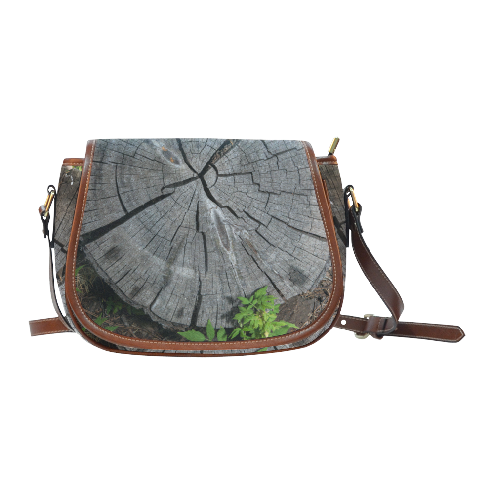 Dried Tree Stump Saddle Bag/Small (Model 1649) Full Customization