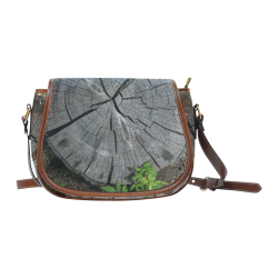 Dried Tree Stump Saddle Bag/Small (Model 1649) Full Customization