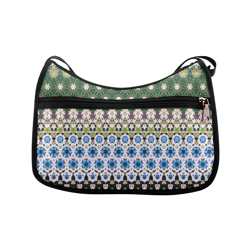 Abstract Ethnic Floral Stripe Pattern Countrystyle Crossbody Bags (Model 1616)