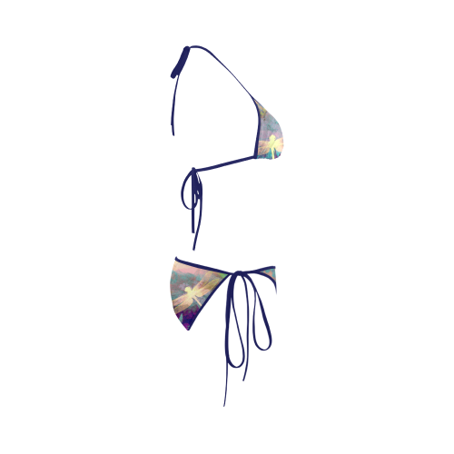 Dragonflies and Orchids Custom Bikini Swimsuit