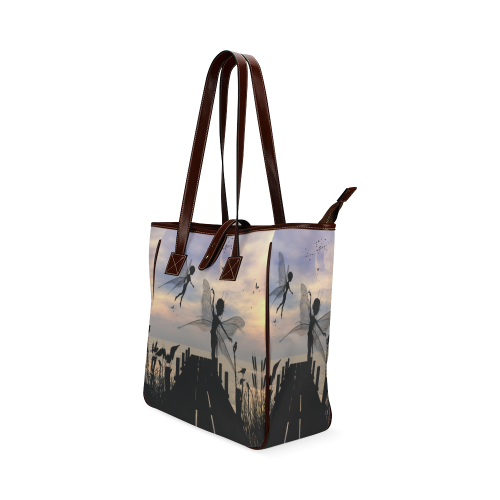 Cute fairy dancing on a jetty Classic Tote Bag (Model 1644)