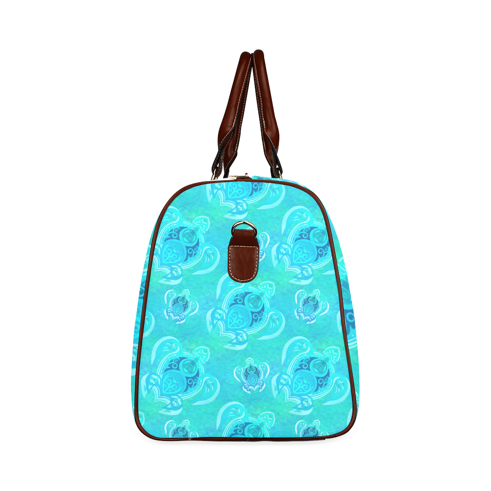 Sea Turtle Pattern Waterproof Travel Bag/Large (Model 1639)