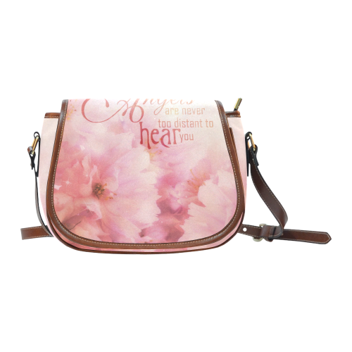 Pink Cherry Blossom for Angels Saddle Bag/Large (Model 1649)