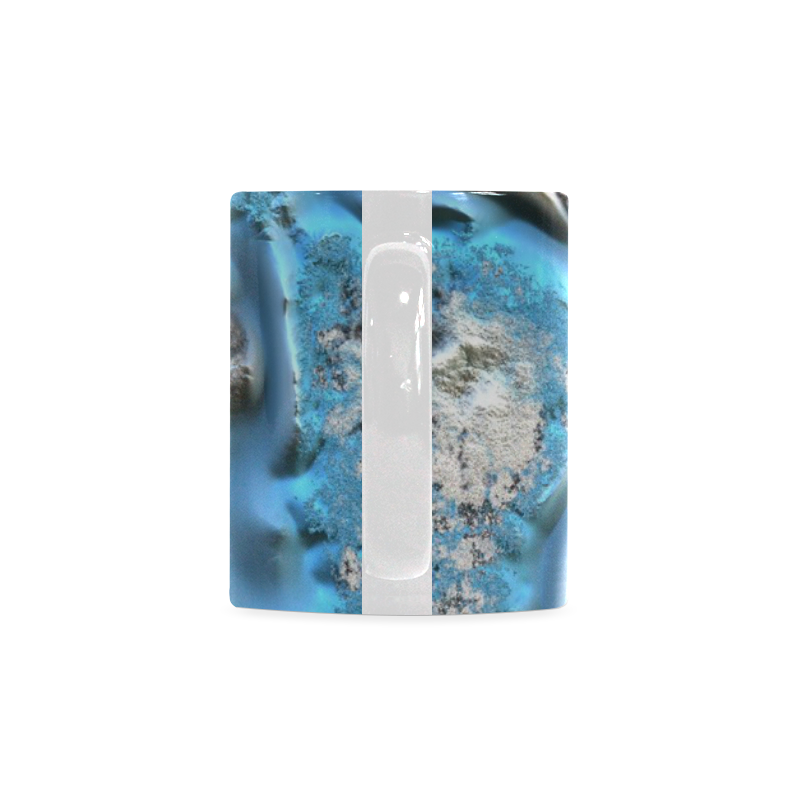 metal art 11, blue White Mug(11OZ)