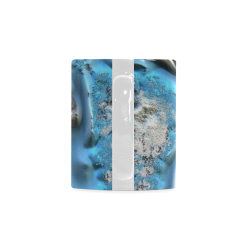 metal art 11, blue White Mug(11OZ)