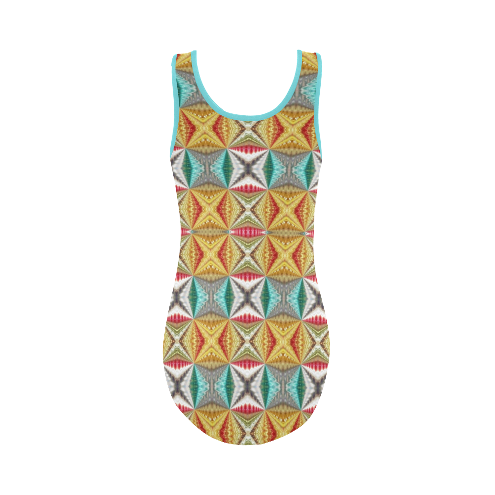 Rex colors-Annabellerockz -swimsuit-one piece Vest One Piece Swimsuit (Model S04)