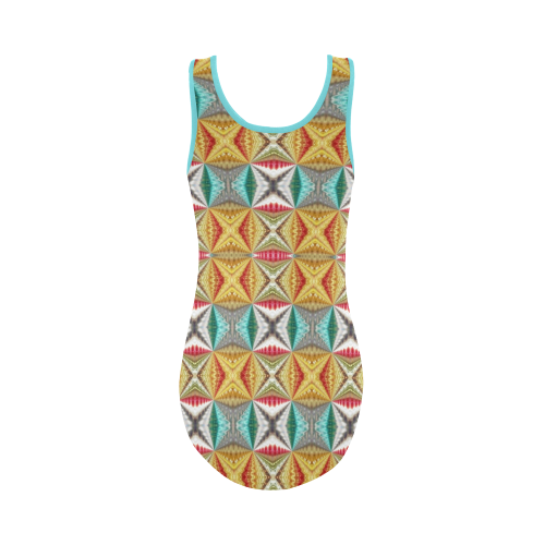 Rex colors-Annabellerockz -swimsuit-one piece Vest One Piece Swimsuit (Model S04)