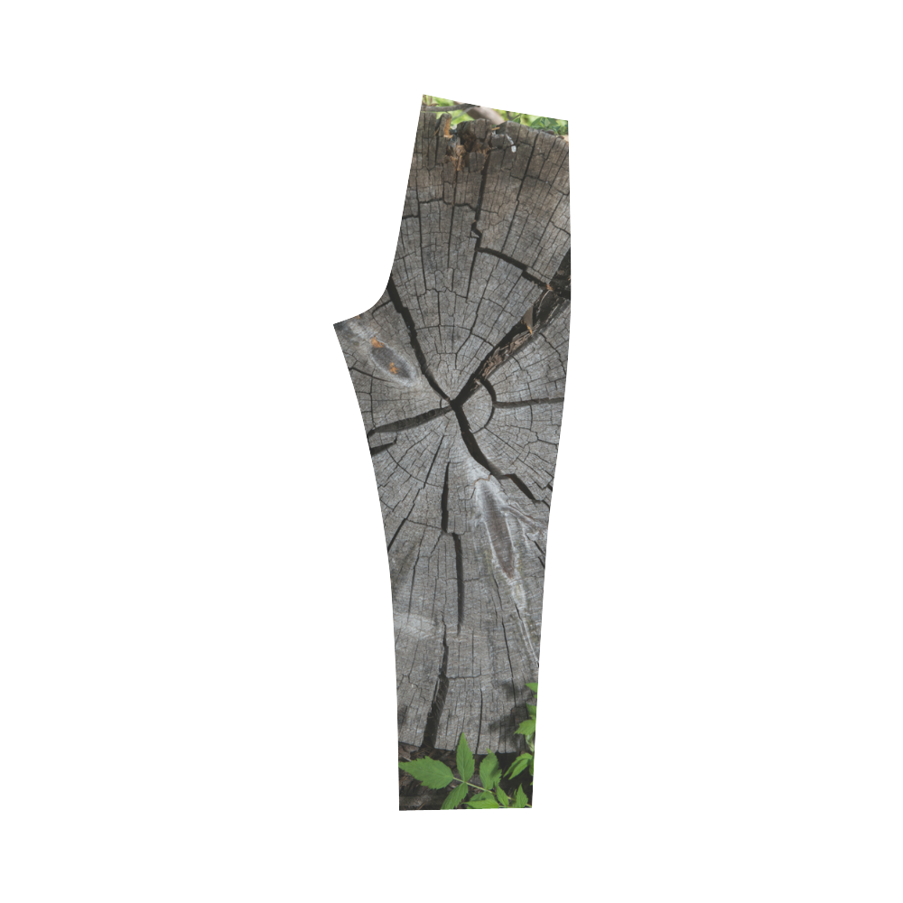 Dried Tree Stump Capri Legging (Model L02)