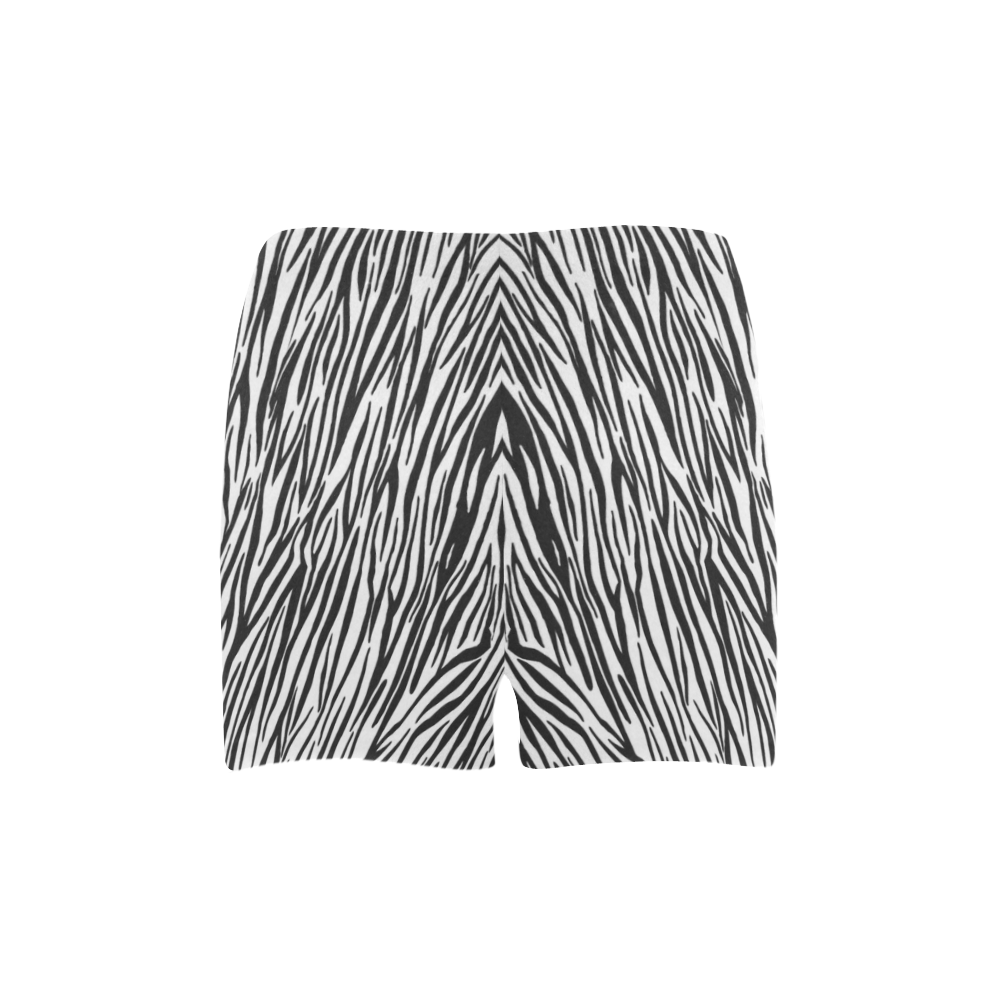 Zebra Stripes Briseis Skinny Shorts (Model L04)