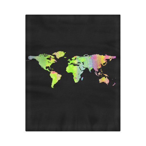 World Map Duvet Cover 86"x70" ( All-over-print)