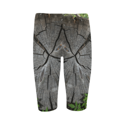 Dried Tree Stump Hestia Cropped Leggings (Model L03)