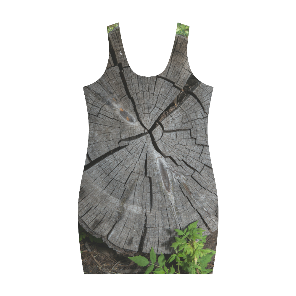 Dried Tree Stump Medea Vest Dress (Model D06)