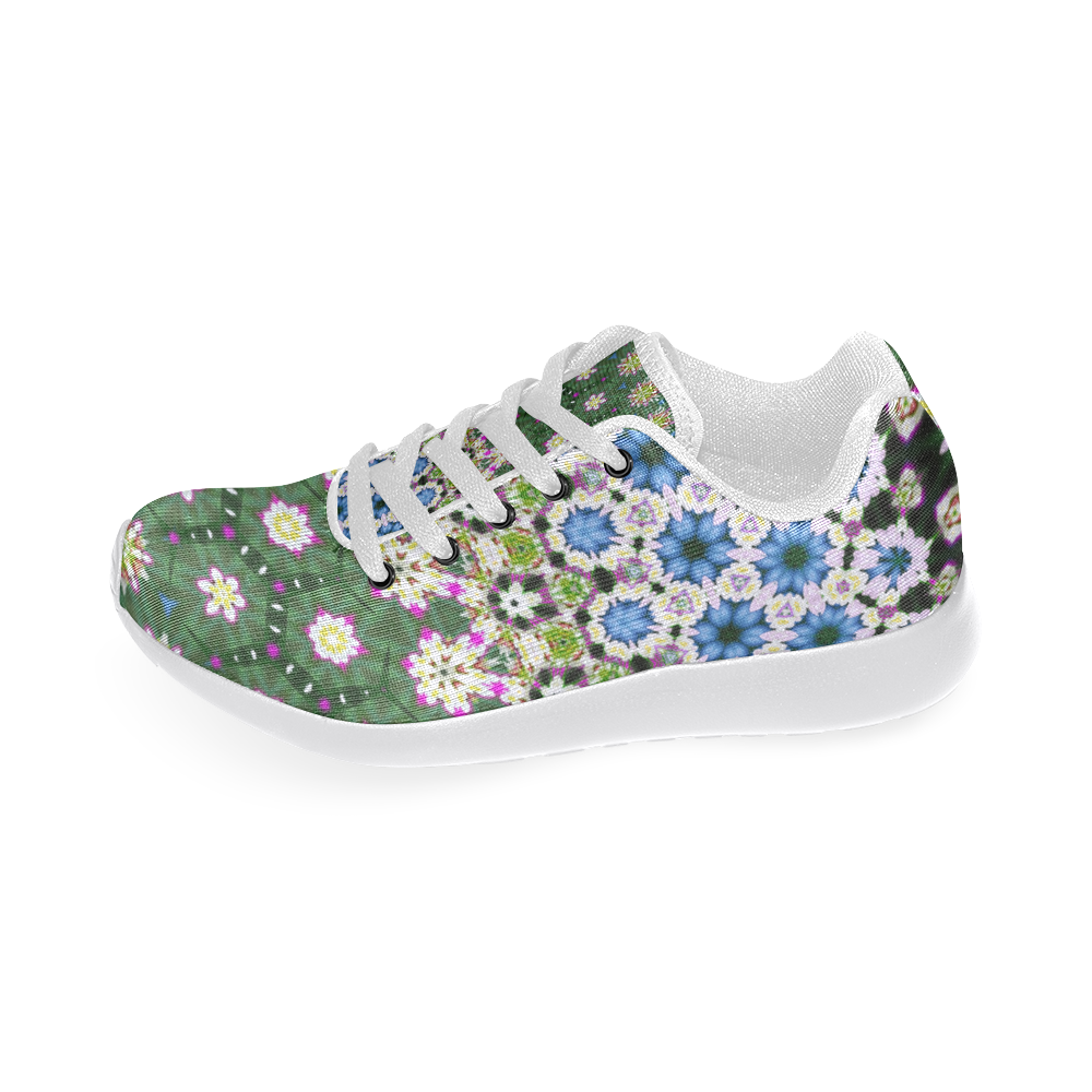 Abstract Ethnic Floral Stripe Pattern Countrystyle Women’s Running Shoes (Model 020)