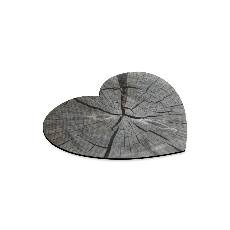 Dried Tree Stump Heart-shaped Mousepad