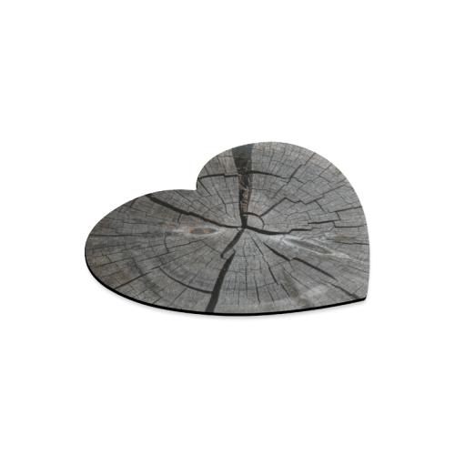 Dried Tree Stump Heart-shaped Mousepad