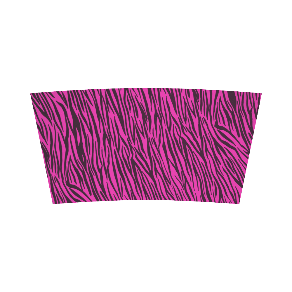 Hot Pink Zebra Stripes Bandeau Top