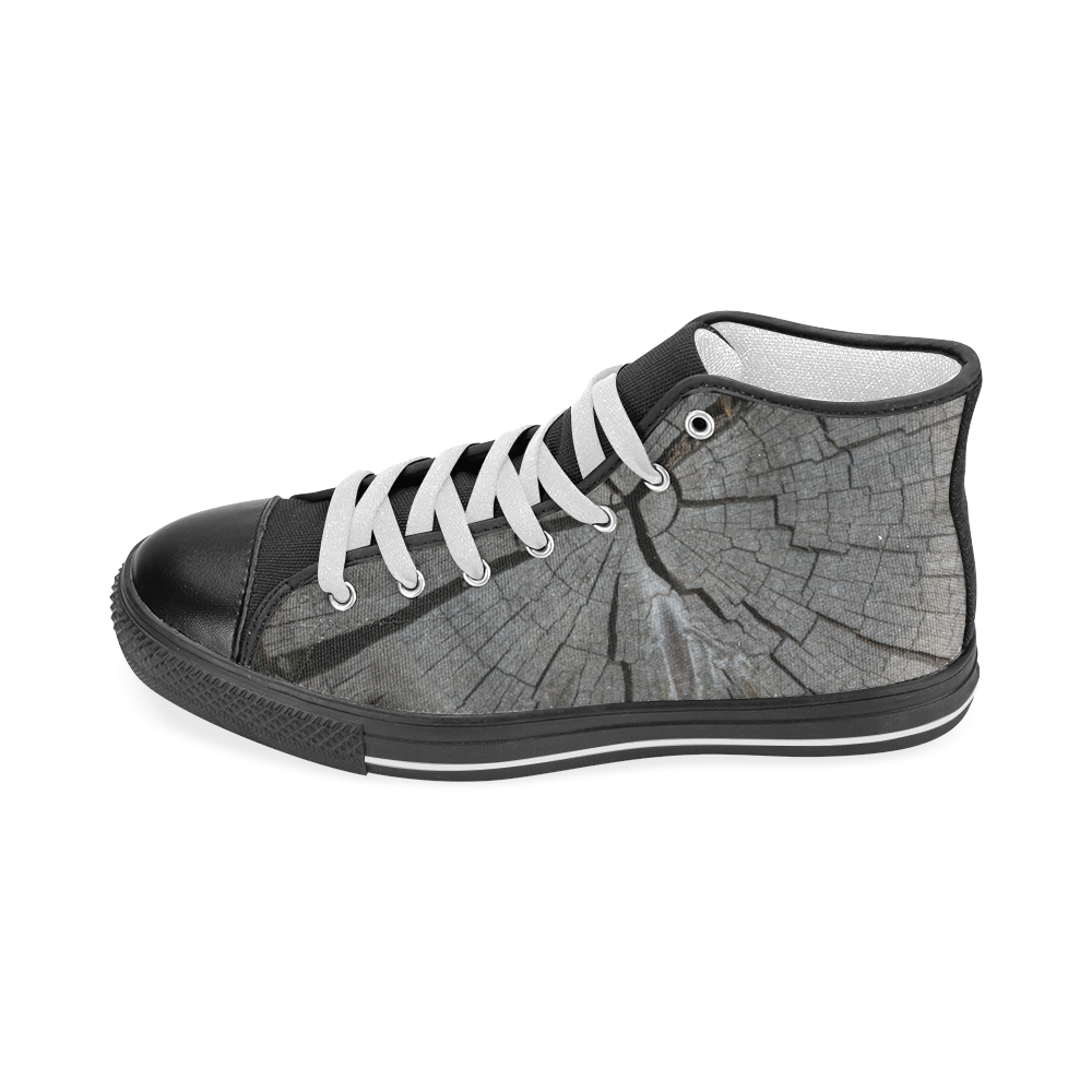 Dried Tree Stump Men’s Classic High Top Canvas Shoes (Model 017)