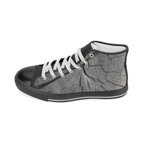 Dried Tree Stump Men’s Classic High Top Canvas Shoes (Model 017)