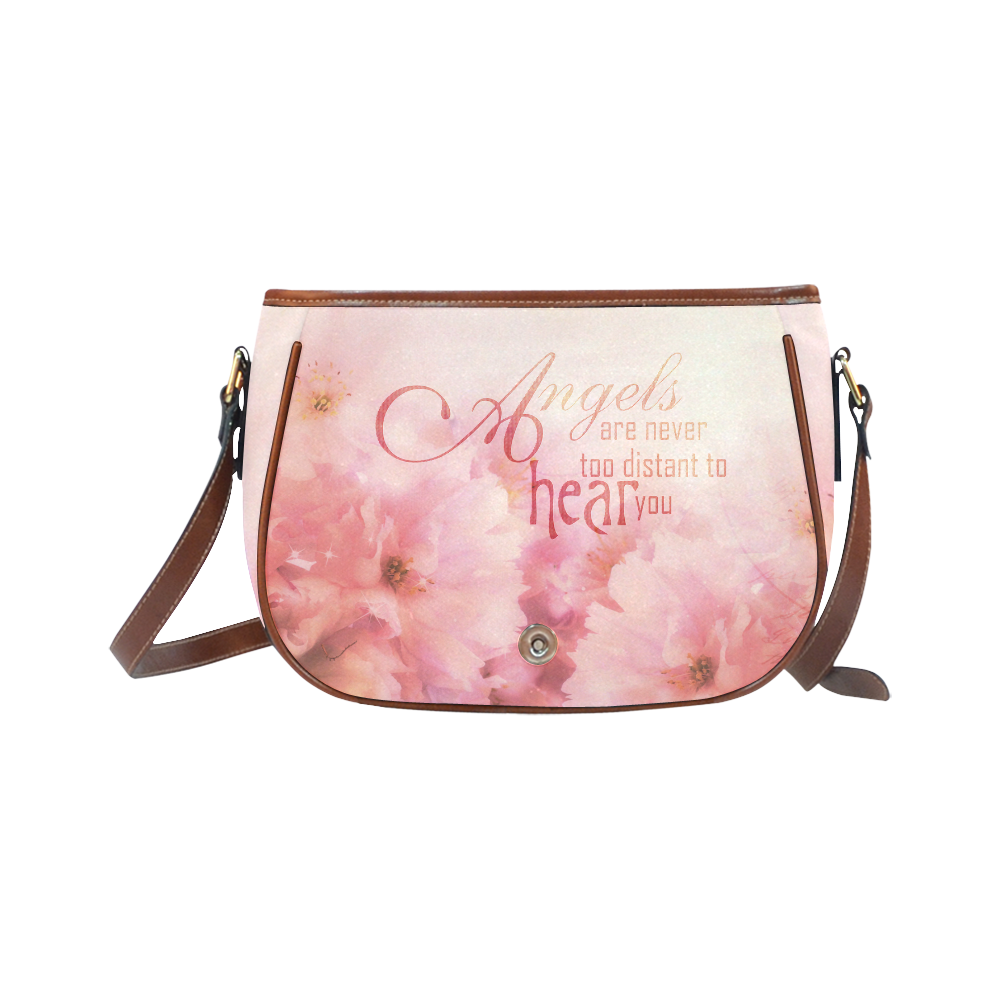 Pink Cherry Blossom for Angels Saddle Bag/Small (Model 1649) Full Customization