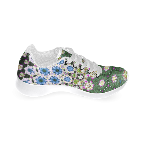 Abstract Ethnic Floral Stripe Pattern Countrystyle Women’s Running Shoes (Model 020)