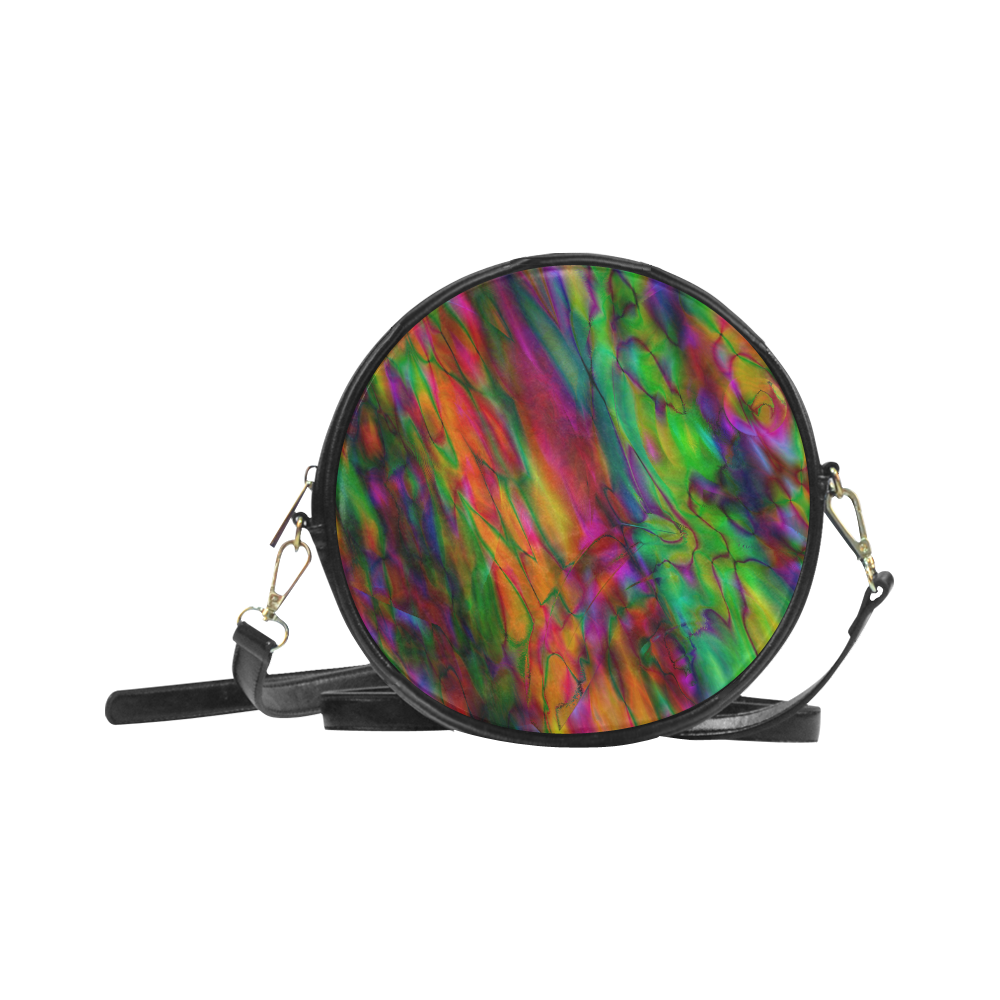 Abstract Round Sling Bag (Model 1647)
