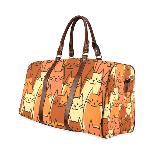 Cute Cats Waterproof Travel Bag/Large (Model 1639)
