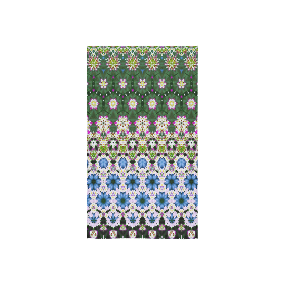 Abstract Ethnic Floral Stripe Pattern Countrystyle Custom Towel 16"x28"
