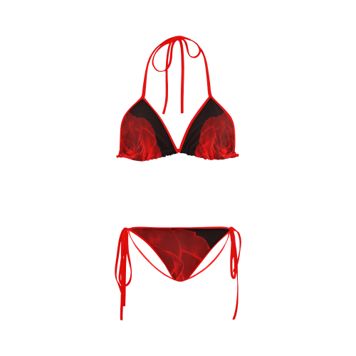 A Rose Red Custom Bikini Swimsuit