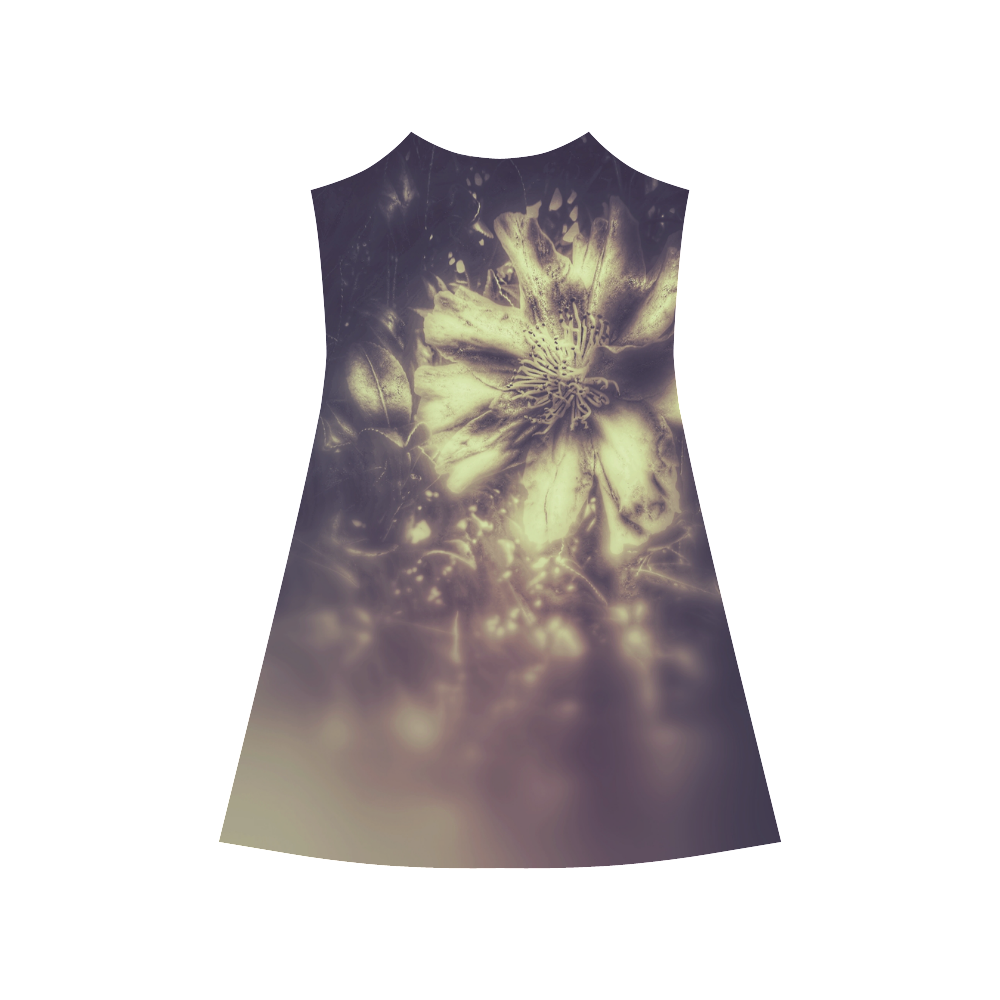 Flower Grey Alcestis Slip Dress (Model D05)