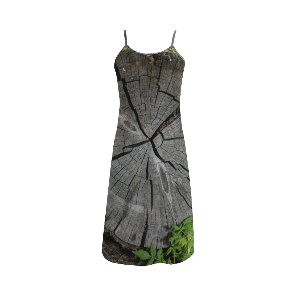Dried Tree Stump Alcestis Slip Dress (Model D05)