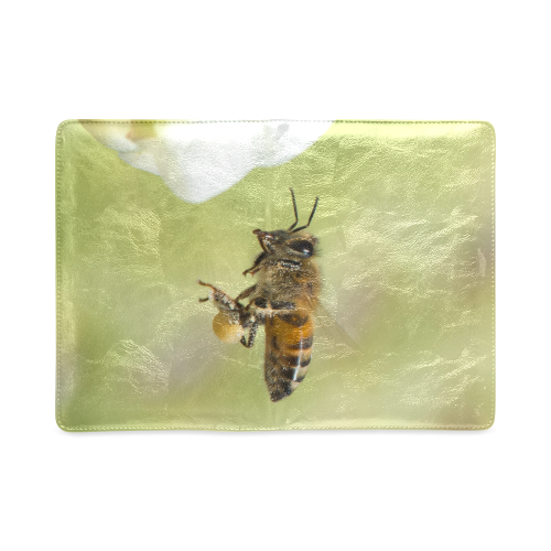 Macro of Bee in Flight Custom NoteBook A5