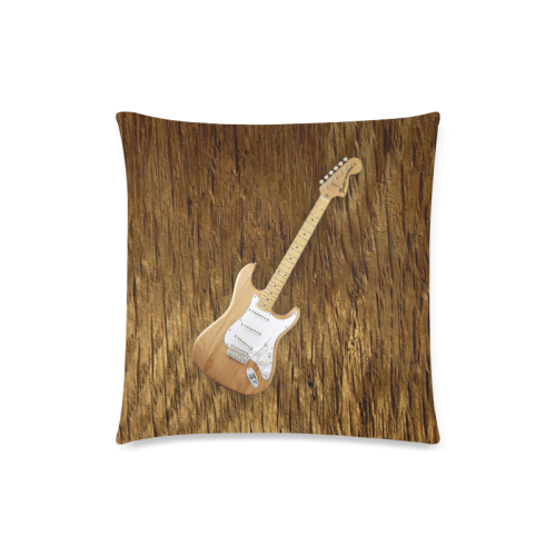 American Fender Stratocaster Custom Zippered Pillow Case 18"x18" (one side)