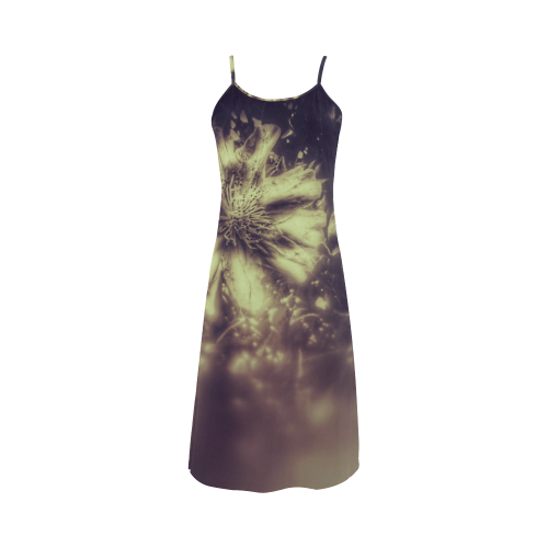 Flower Grey Alcestis Slip Dress (Model D05)