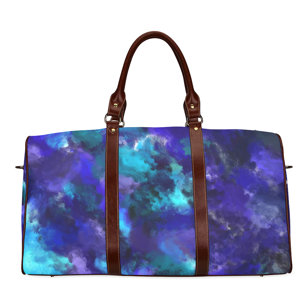 Midnight Storm Oil Painting Waterproof Travel Bag/Large (Model 1639)