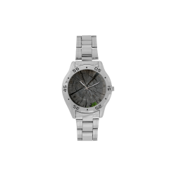Dried Tree Stump Men's Stainless Steel Analog Watch(Model 108)
