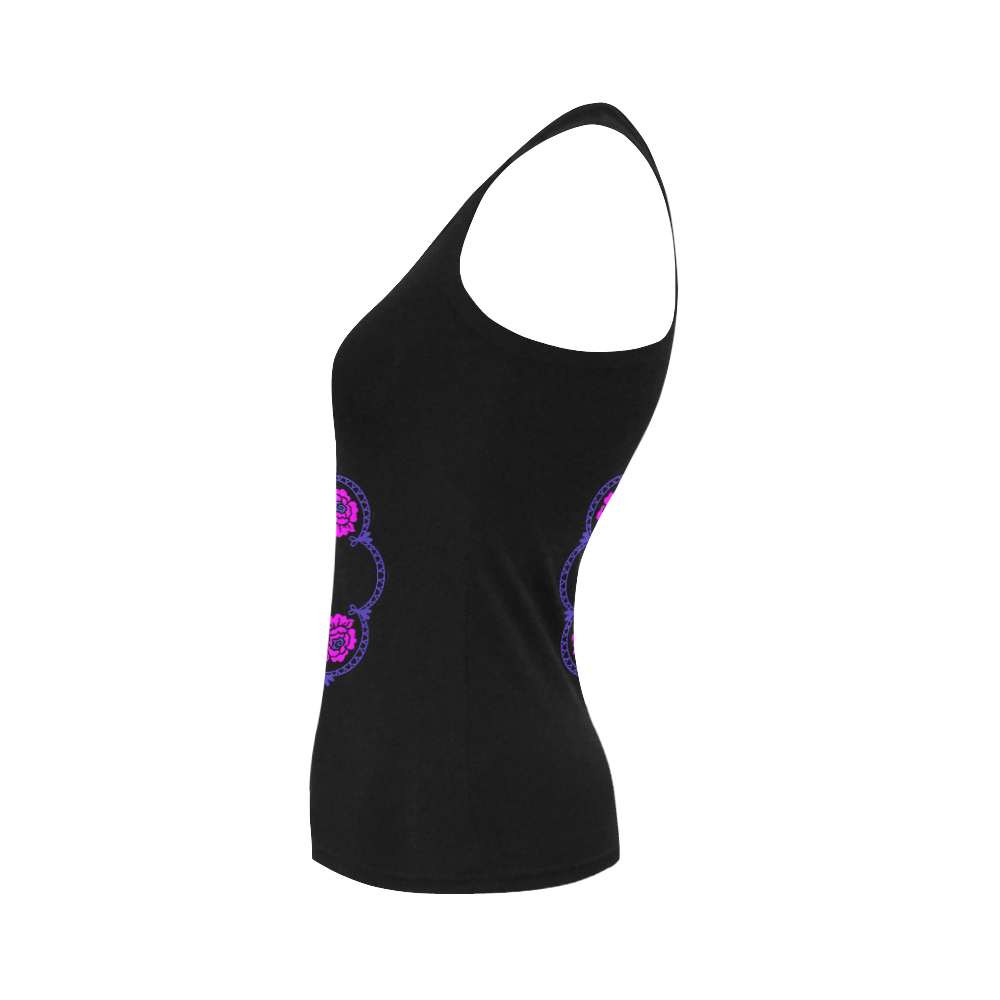 Day of the dead2 Women's Shoulder-Free Tank Top (Model T35)