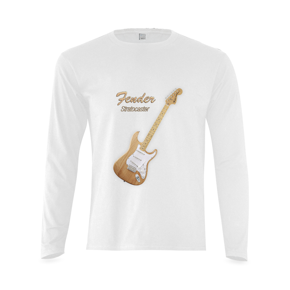American Fender Stratocaster Sunny Men's T-shirt (long-sleeve) (Model T08)