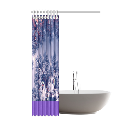 Purple Frost Fractal 48? x 72" Shower Curtain Shower Curtain 48"x72"