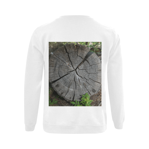 Dried Tree Stump Gildan Crewneck Sweatshirt(NEW) (Model H01)